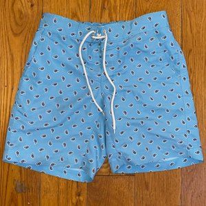 Uniqlo blue swim trunks